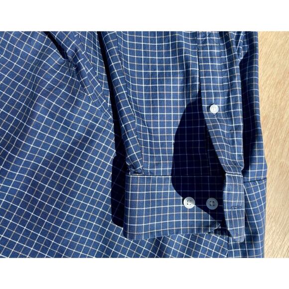 DULUTH TRADING Shirt Plaid Long Sleeve‎ Outdoor Lightweight Men Blue SIZE 3XL - Picture 4 of 6